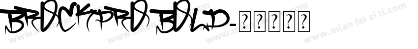 BrockPro bold字体转换